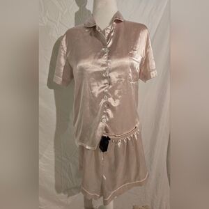 Silky Cream/Champagne Women's Pajama Set